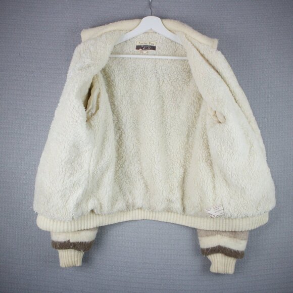 Arctic Fox Vintage 1970s Shetland Wool Sherpa Jacket XL - Picture 6 of 8